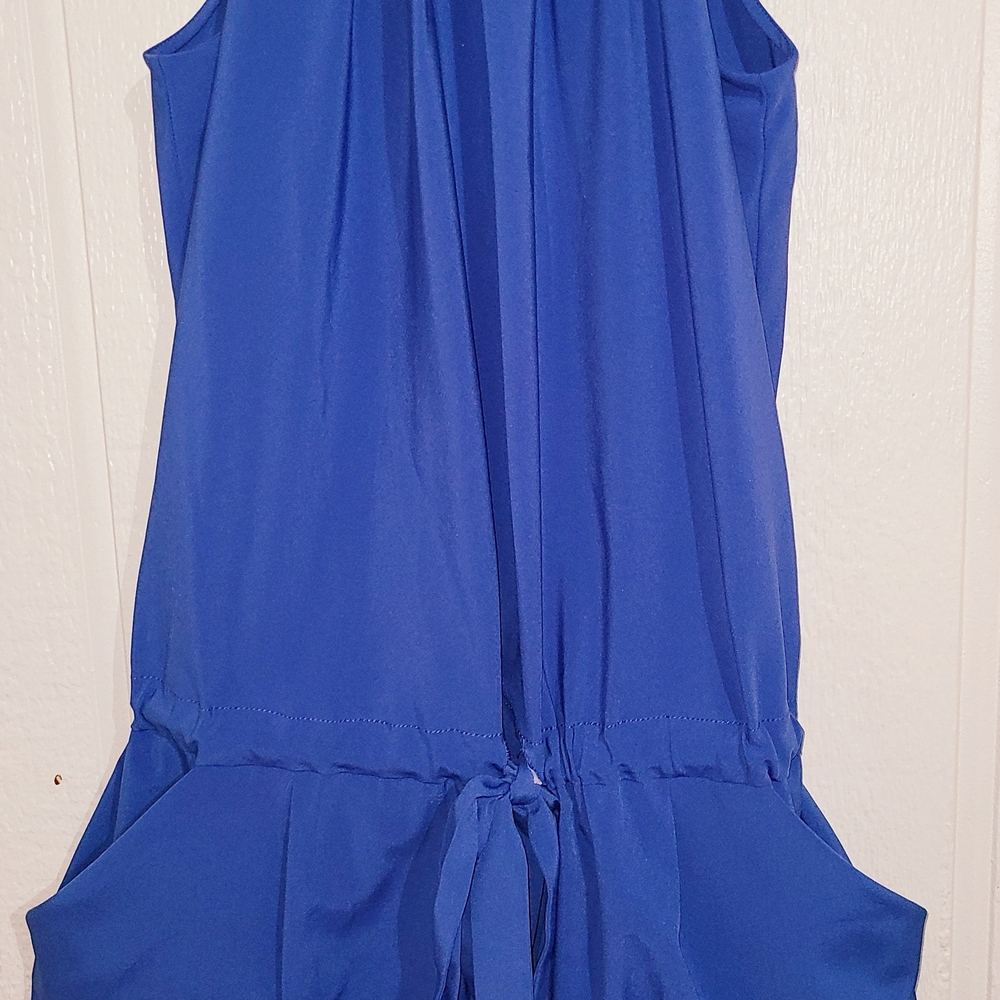 Source Unknown Strapless Blue Dress